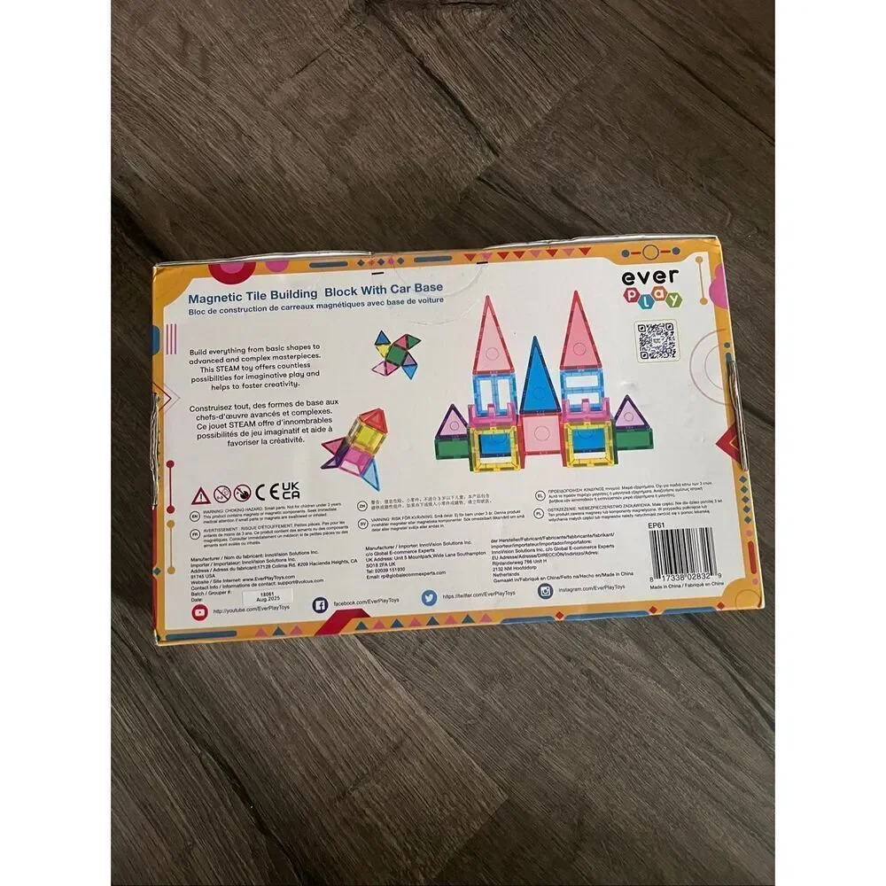 EverPlay 61-Piece Magnetic Building Blocks Se